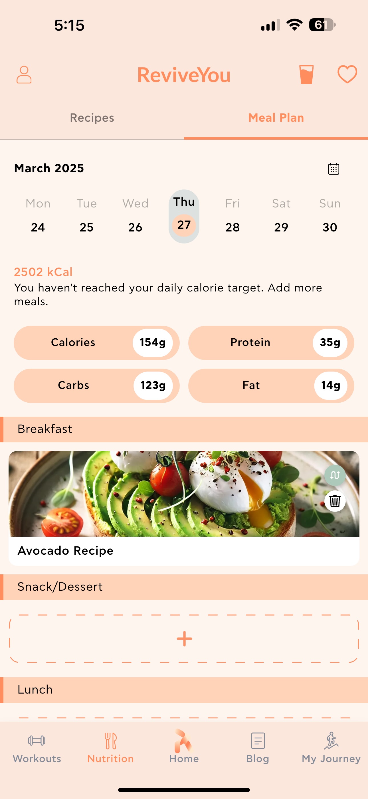 Custom Meal Plans